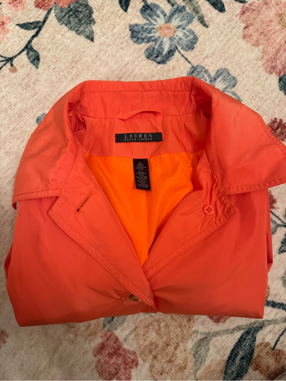 Lauren Ralph Lauren Coral Single-Breasted Trench Coat - Picture 9 of 10